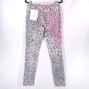 NWT RVCA x Erin Wasson RARE Leopard Print Colored Splotch Skinny Jeans Size 29‎